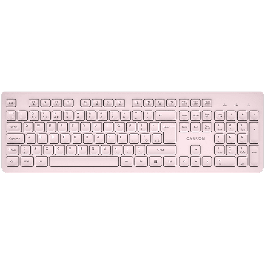 CANYON Keyboard HKB-W01 EN/AD AAA Wireless Beige