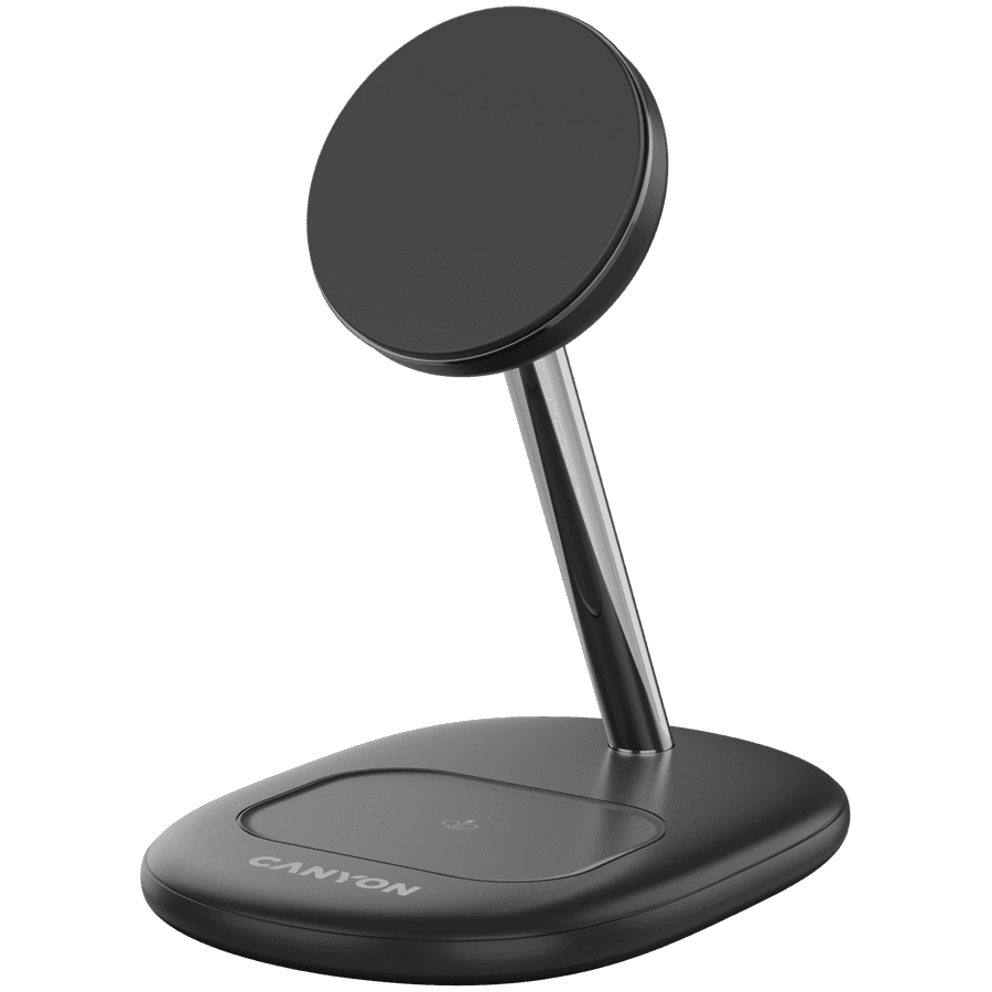CANYON wireless charger WCS-205 15W Qi2 2in1 Black