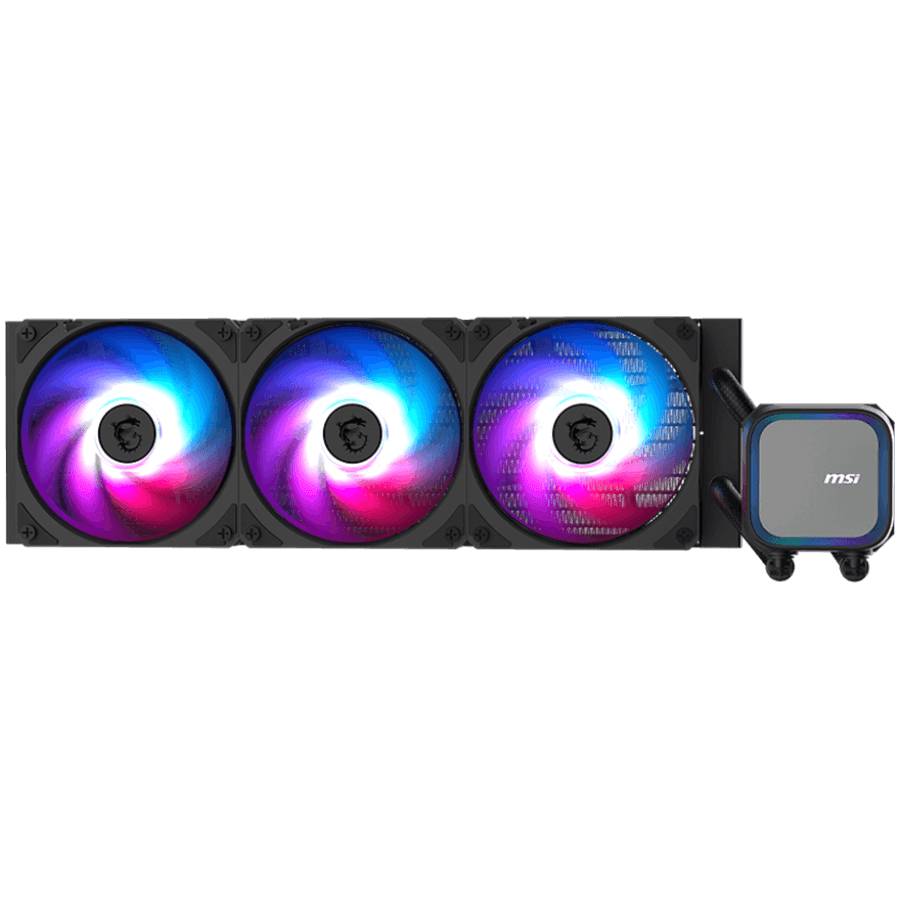 MSI MAG CORELIQUID A13 360, 3x120mm Pre-installed ARGB Daisy Chain Fans, Replacable Top Cover, Copper Base Intel LGA 1700/1851, AMD AM5/AM4, 3Y Warranty