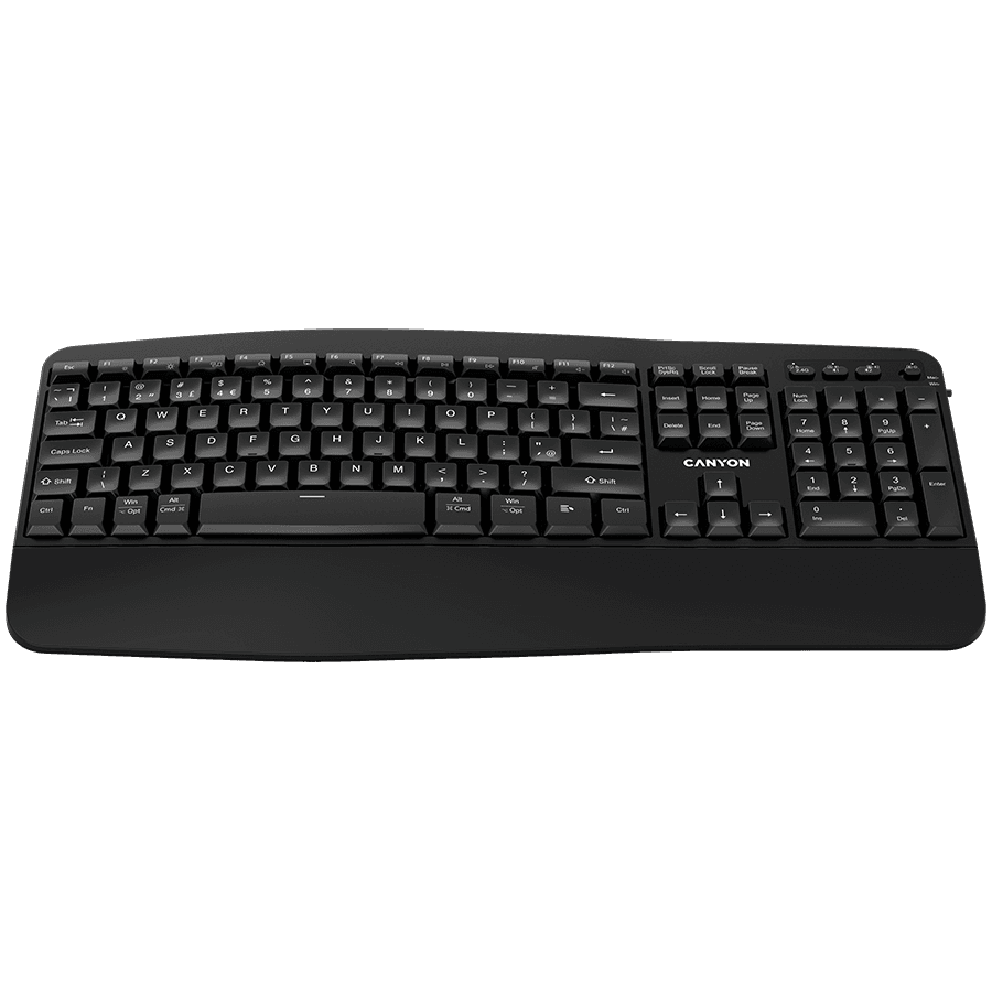 CANYON keyboard HKB-W6 EN/AD Wireless Black
