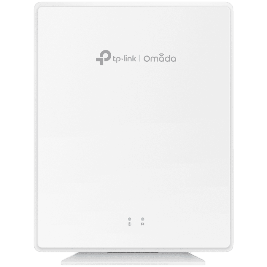 Omada AX3000 Desktop Dual-Band Wi-Fi 6 Access Point 4×1G RJ45 Port(One support PoE Out at 802.3at/bt input)+1×RJ11 Port 574Mbps at 2.4 GHz + 2402 Mbps at 5 GHz 802.3bt POE++ and 12V DC,