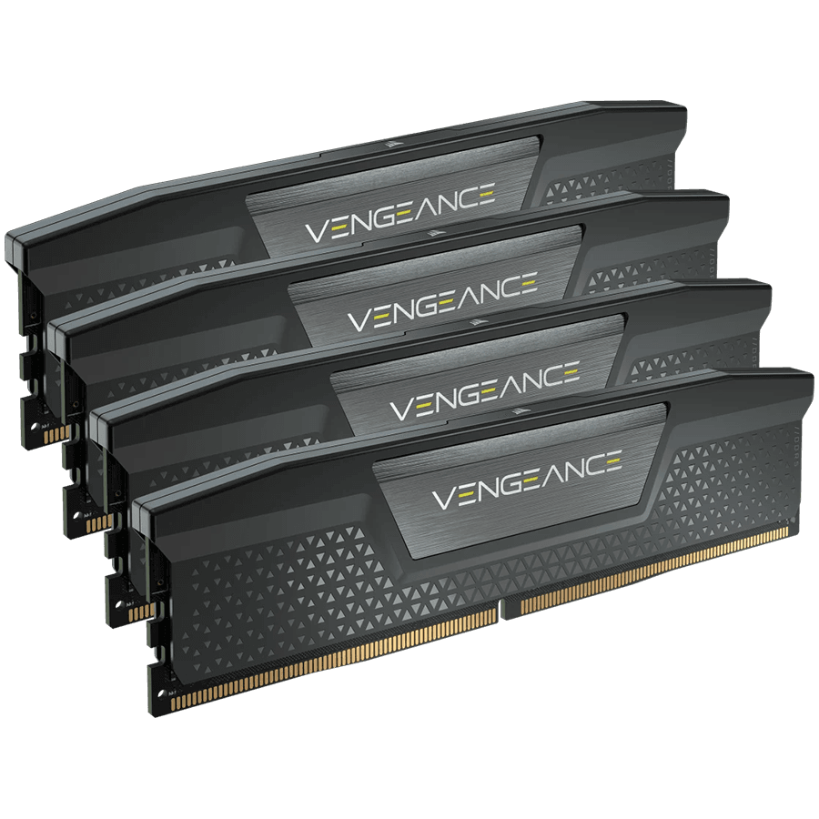 CORSAIR VENGEANCE DDR5 192GB (4x48GB) DDR5 5200 CL38-38-38-84 1.25V Std PMIC Intel XMP Memory - Black, 0840006666752