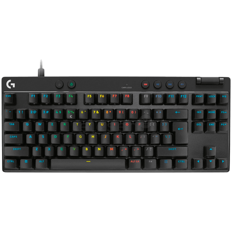 LOGITECH PRO X TKL RAPID Gaming Keyboard  - BLACK - US INT'L - USB - EMEA28i-935 - LINEAR