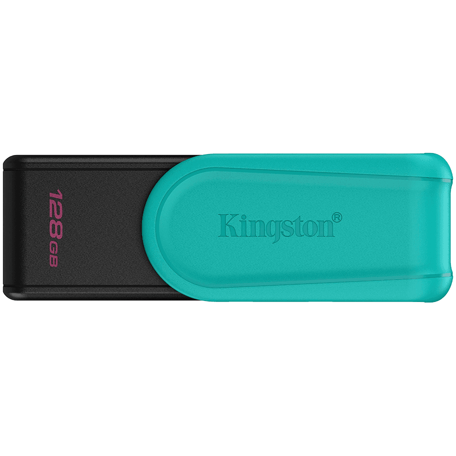 Kingston  128GB Portable USB 3.2 Gen 1 DataTraveler Exodia S (Black/Turquoise)