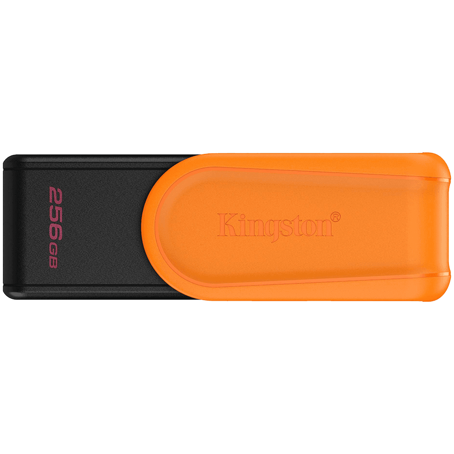 Kingston 256GB Portable USB 3.2 Gen 1 DataTraveler Exodia S (Black/Orange)