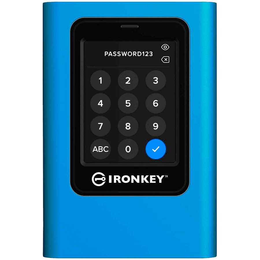Kingston SSD 3840GB IronKey Vault Privacy 80 XTS-AES 256-bit Encrypted External SSD, EAN: 740617341416