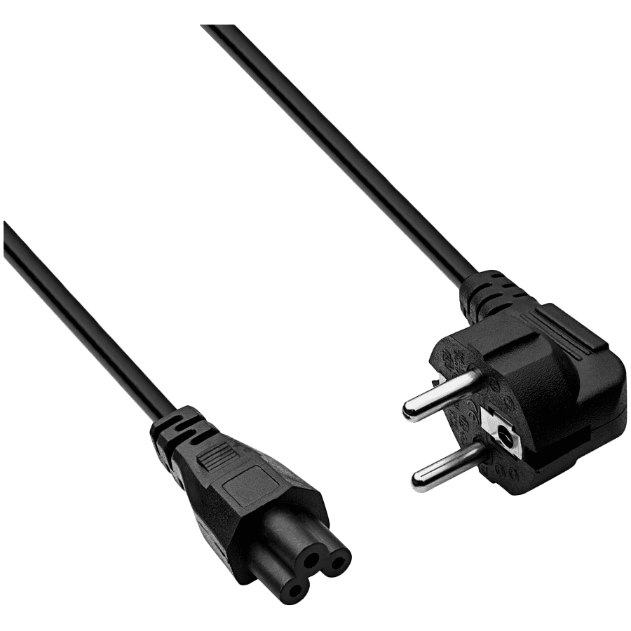 Power Cord AK-NB-01A for notebooks VDE IEC C5 250V/50Hz 1.5m