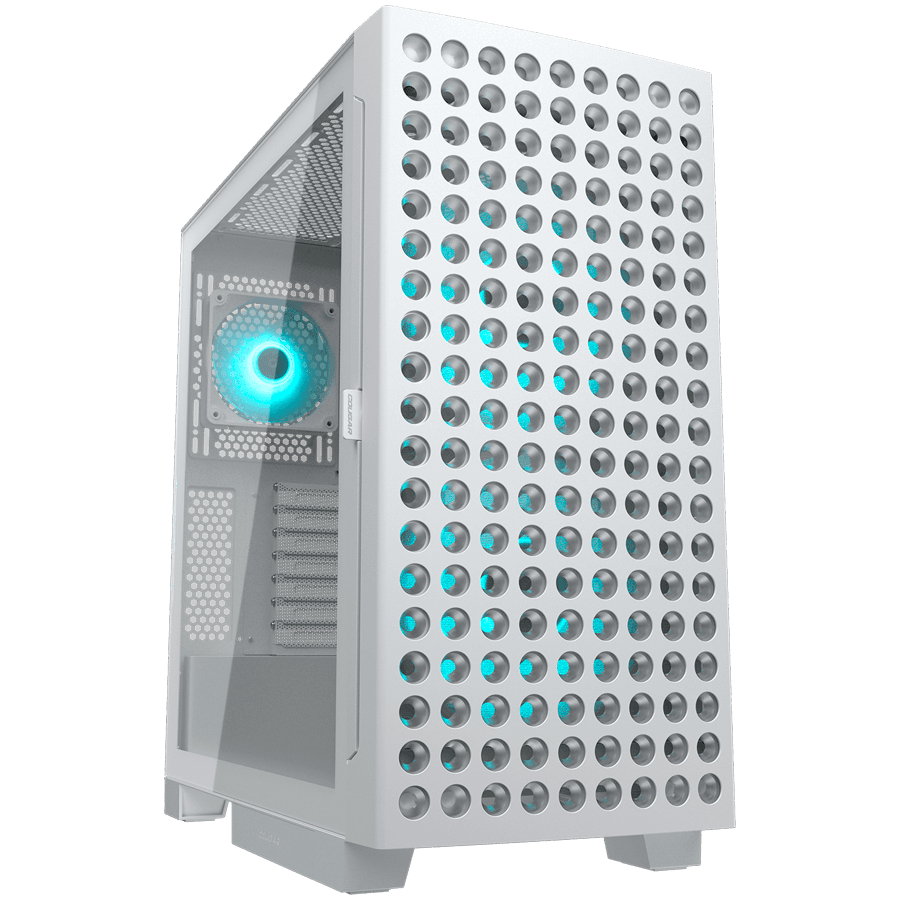 COUGAR AIRFACE ECO RGB PC Case, Mid Tower, White