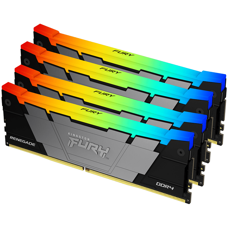 Kingston 32GB 3200MT/s DDR4 CL16 DIMM (Kit of 4) FURY Renegade RGB