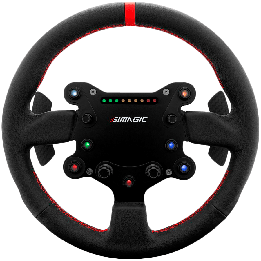 SIMAGIC GT‑Style GTS Steering Wheel for GT Simulation, suede finish
