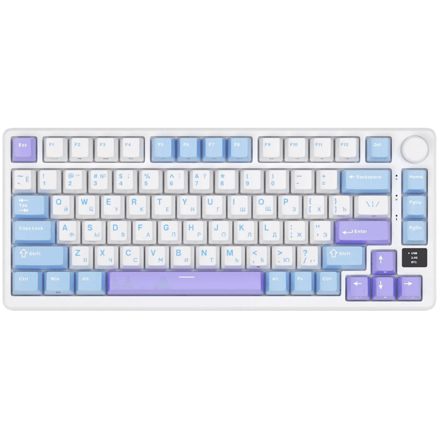 ROYAL KLUDGE RK-M75 Taro Milk Gaming Keyboard K Silver switch