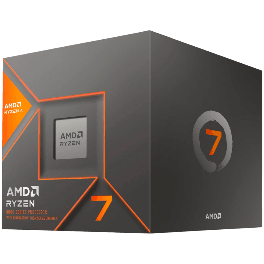 AMD CPU Desktop Ryzen 7 8C/16T 8700G (3.8/5.1GHz Max, 24MB,65W,AM5) with Wraith Stealth Cooler, box