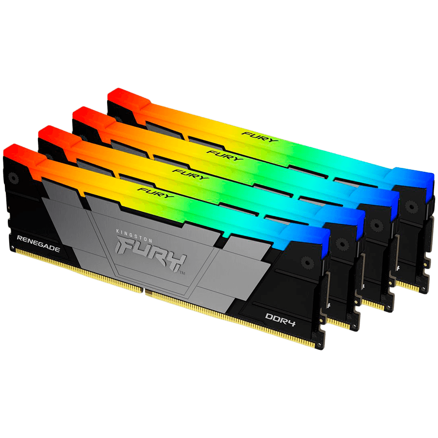 Kingston 32GB 3600MT/s DDR4 CL16 DIMM (Kit of 4) FURY Renegade RGB