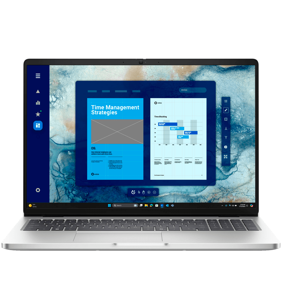 Dell Pro 16 (PC16250), 16" FHD+ (1920x1200), Intel Core Ultra 5 235U (12 TOPS NPU, 12C, 4.9GHz), 16GB (1x16GB) DDR5, M.2 512GB SSD, Intel Integrated, WiFi, BT, HDMI, THB4 (DP/PD), USB-C (DP/PD), 2xUSB-A, RJ-45, FngPr, Backlit kb, Win11Pro, 3Y PS NBD