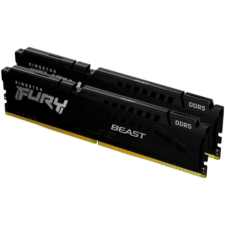 Kingston 128GB 5600MT/s DDR5 CL36 DIMM (Kit of 2) FURY Beast Black