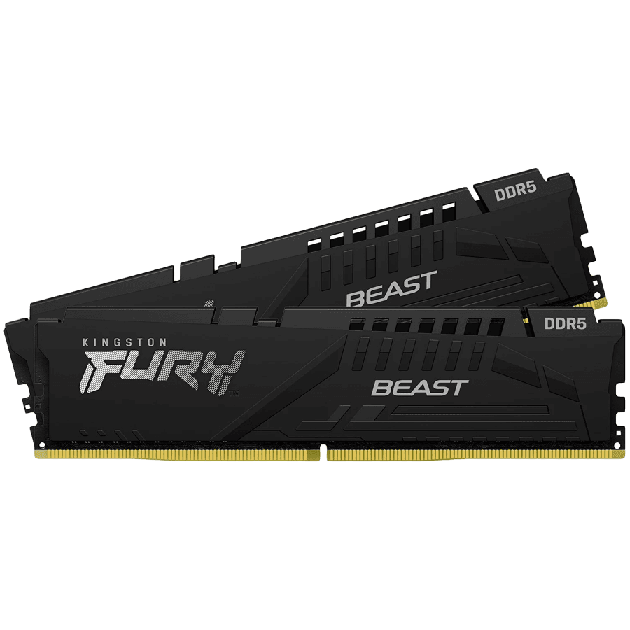 Kingston 64GB 6000MT/s DDR5 CL36 DIMM (Kit of 2) FURY Beast Black