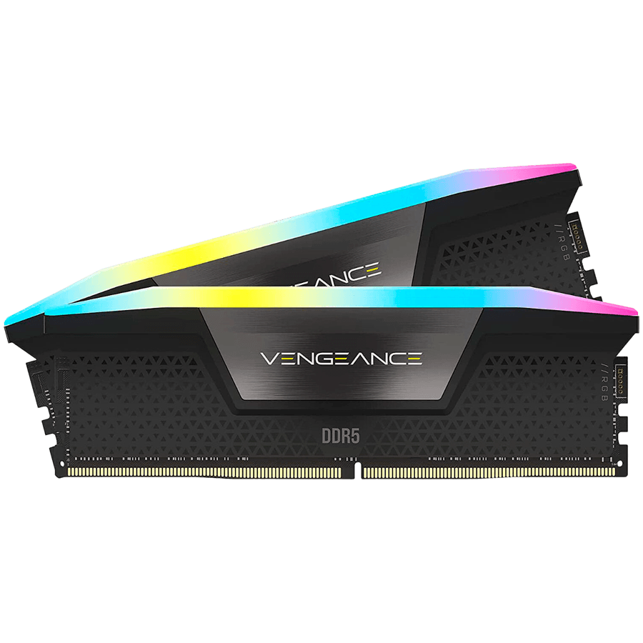 CORSAIR VENGEANCE RGB DDR5 64GB (2 x 32GB) DDR5 6400 CL42-52-52-104 1.35V Intel XMP - BLACK