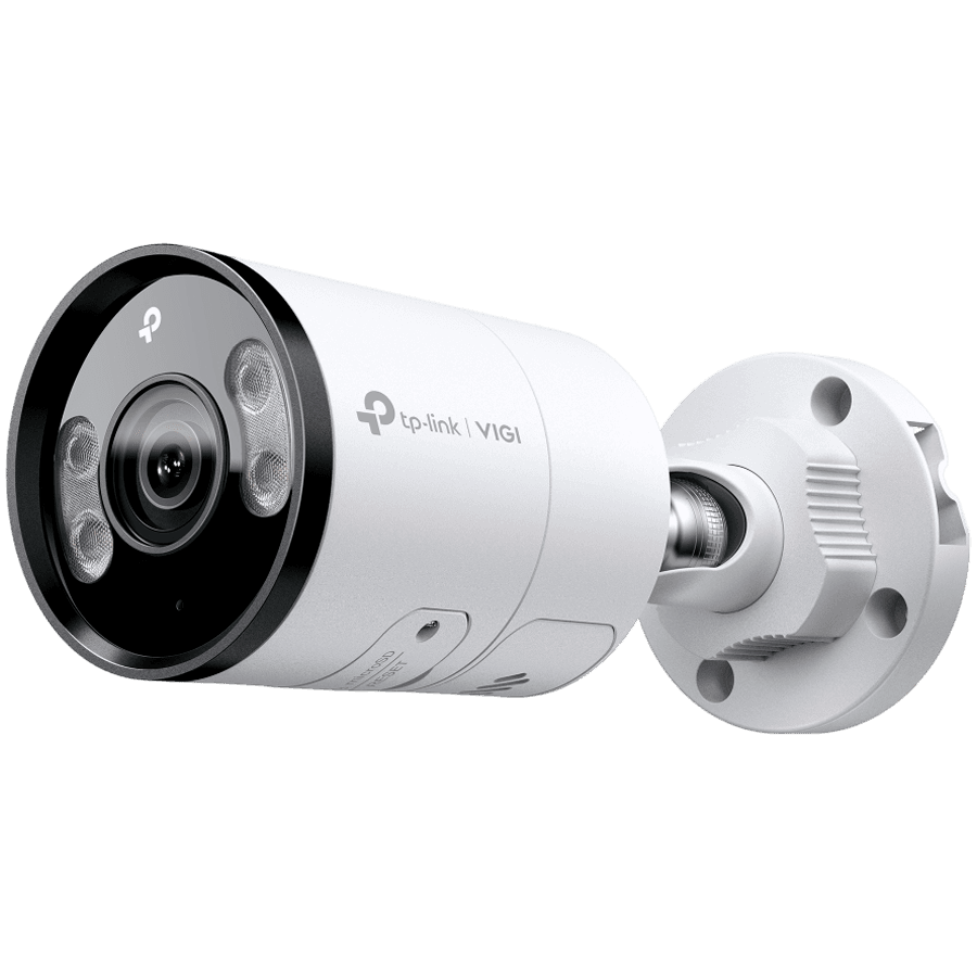 5MP Full-Color Bullet Network Camera 5MP, 4mm Fixed Lens, 1/2.7” Progressive Scan CMOS, H.265+/H.265/H.264+/H.264, IR/White LED, 25fps/30fps (2880x1620), IP67, PoE/DC 12V,120dB WDR, Built-in MIC/Speake, micro-SD Slot Full-Color and IR Night Vision