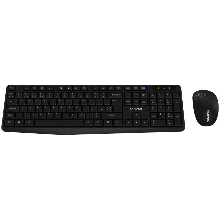 CANYON SET-W01 EN/AD Keyboard+Mouse Wireless Black
