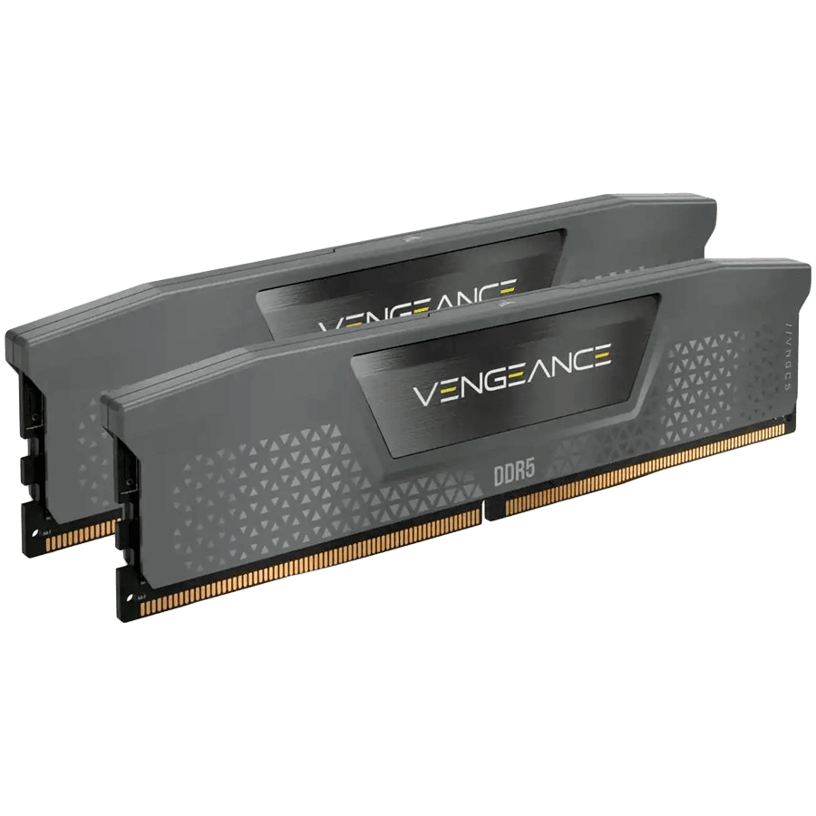 CORSAIR DDR5, 6000MT/s 32GB 2x16GB DIMM, Unbuffered, 36-44-44-96, Std PMIC, AMD EXPO & Intel XMP, VENGEANCE DDR5 Grey Heatspreader, Black PCB, 1.30V