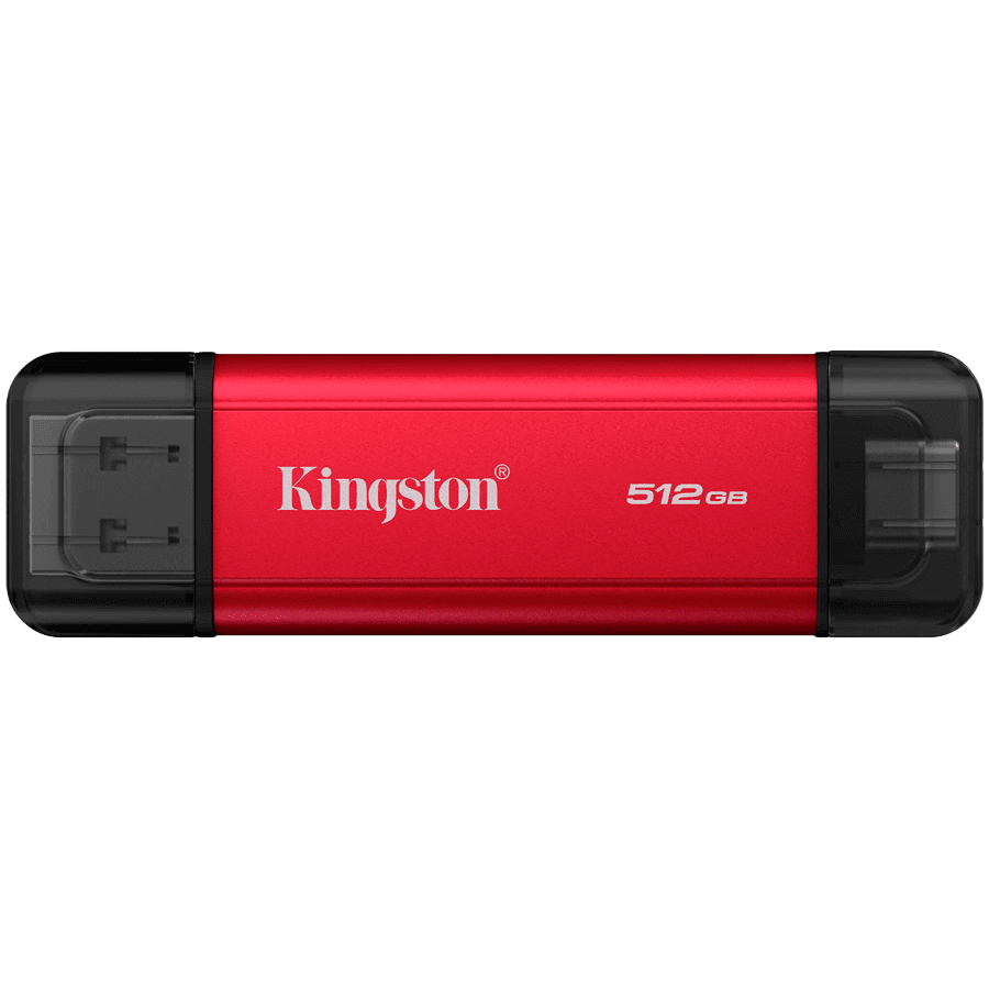 Kingston 512GB Dual USB-A/C Portable SSD, Up to 1050MB/s USB 3.2 Gen 2