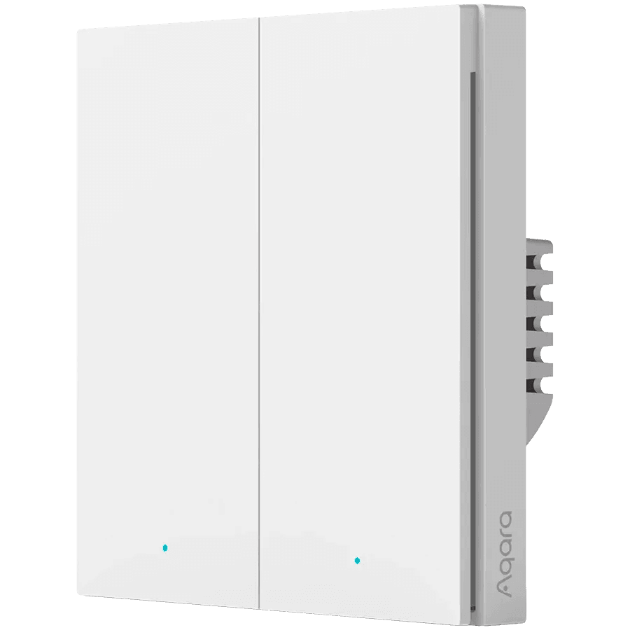 Aqara Smart Wall Switch H1 (with neutral, double rocker): Model: WS-EUK04; SKU: AK074EUW01