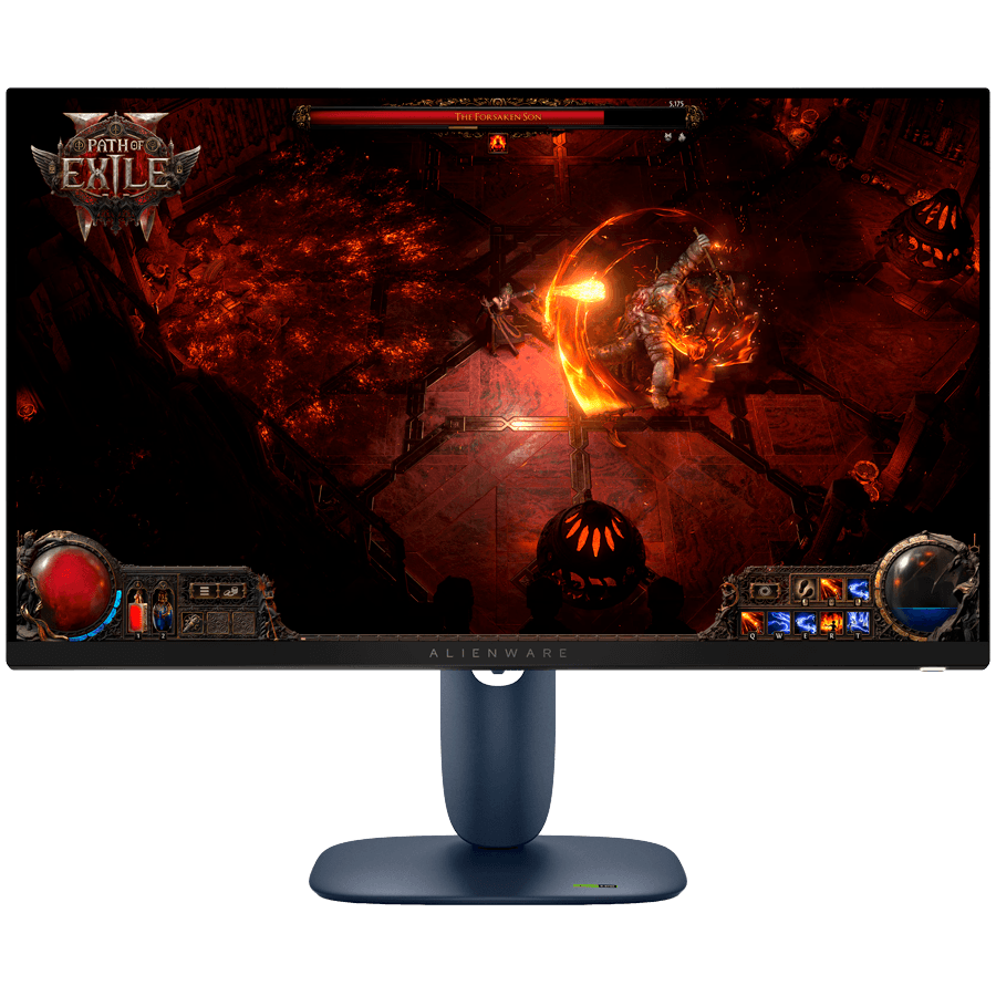 Monitor Alienware AW2725D 27", 2560x1440, QHD, 280Hz, QD-OLED, 16:9, 1000:1, 250/1000 cd/m2, NVIDIA G-SYNC + AMD FreeSync, 0.03ms GTG, 178/178, DP, 2xHDMI, 2xUSB 3.2, USB-B, Tilt, Swivel, Pivot, Height Adjust, 3Y