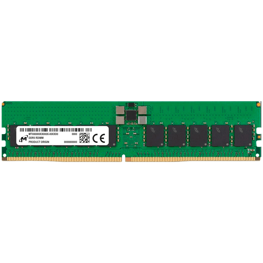 Micron 32GB DDR5-5600 RDIMM 2Rx8 PC5-44800 CL46 1.1V/(12V ext) ECC Y52K-16Gb (Tray)