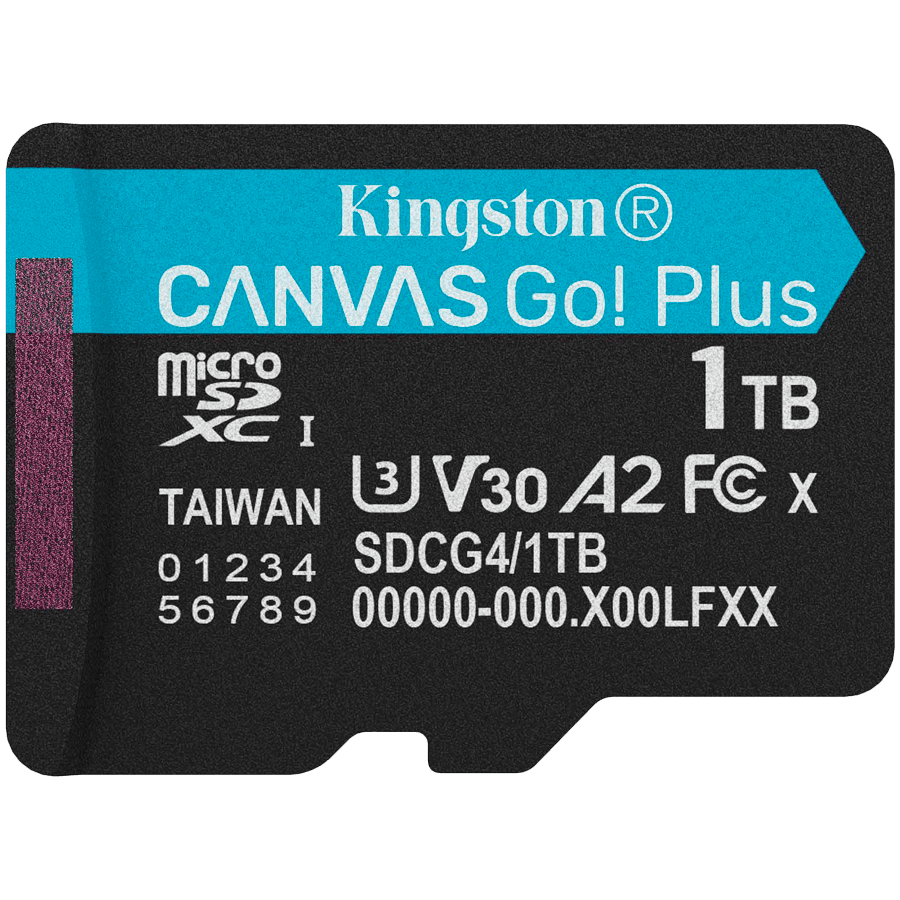 KINGSTON 1TB microSDXC Canvas Go Plus Gen4 200R A2 U3 w/o ADP