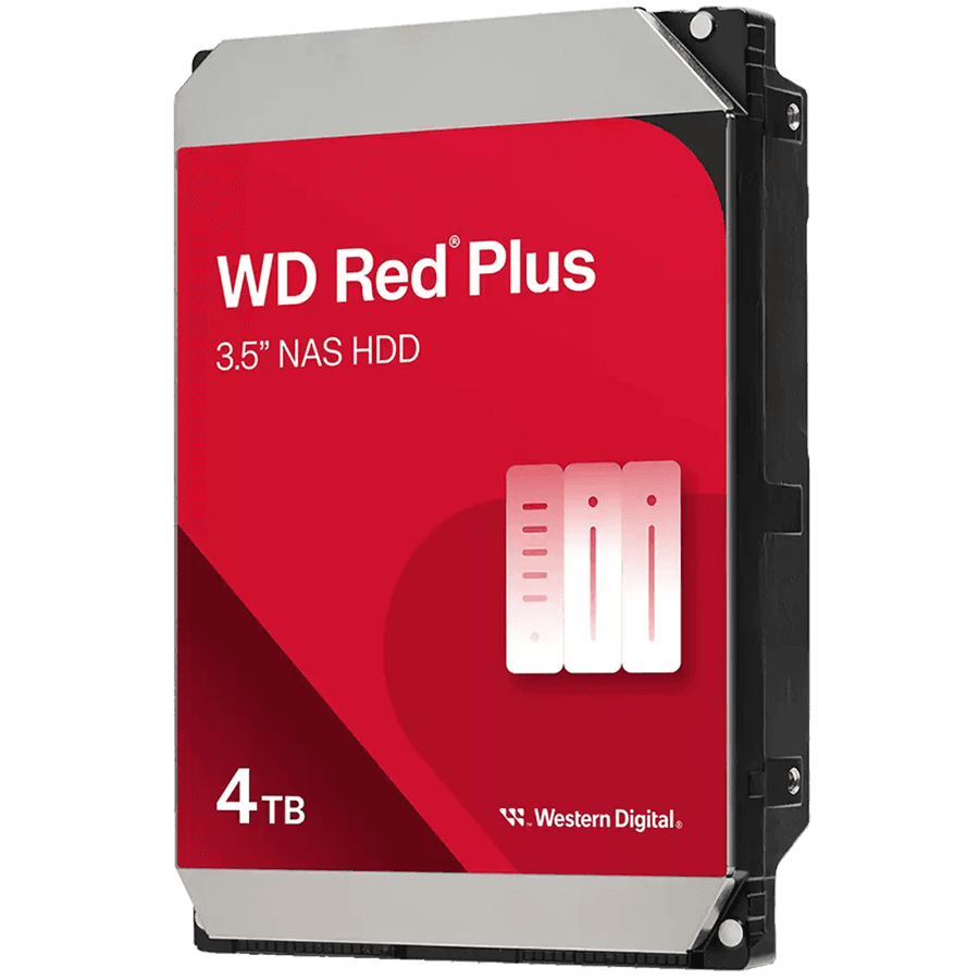 HDD NAS WD Red Plus (3.5'', 4TB, 512MB, 5400 RPM, SATA 6 Gb/s)