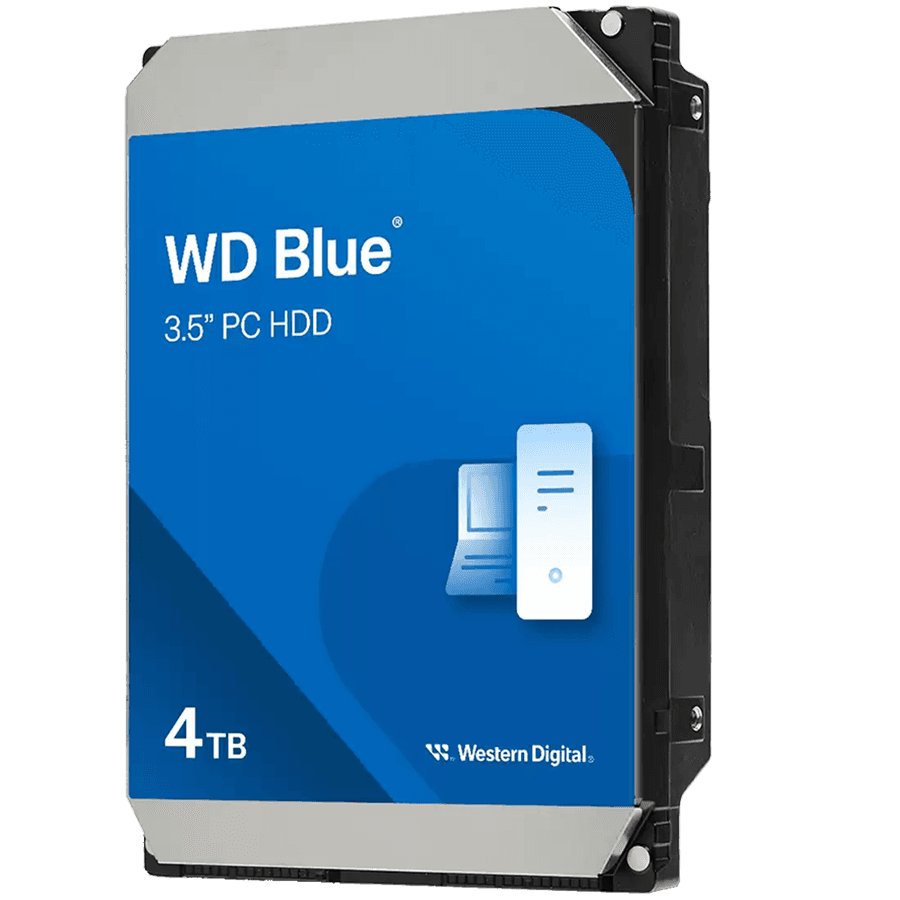 HDD Desktop WD Blue (3.5'', 4TB, 128MB, 5400 RPM, SATA 6 Gb/s)
