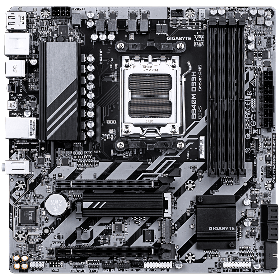 GIGABYTE B840M DS3H, AM5, 4x DDR5, mATX