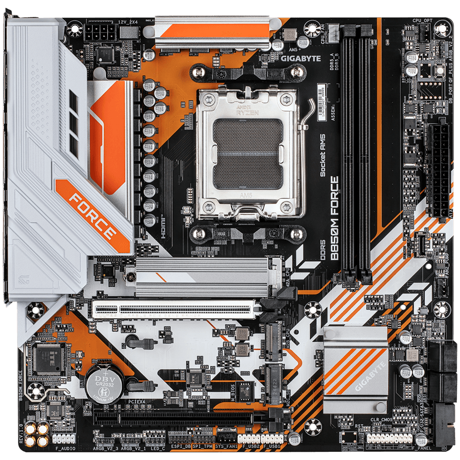 GIGABYTE B850M FORCE, Socket AM5, 2xDDR5, mATX