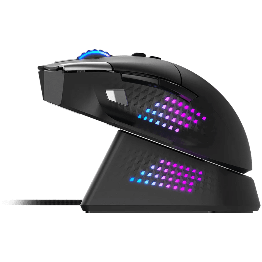 MSI Gaming Mouse VERSA PRO WIRELESS plus MOUSE DOCK PRO, Wireless, PixArt PAW 3395 Optical Sensor, 26000 DPI, OMRON Optical Micro Switch