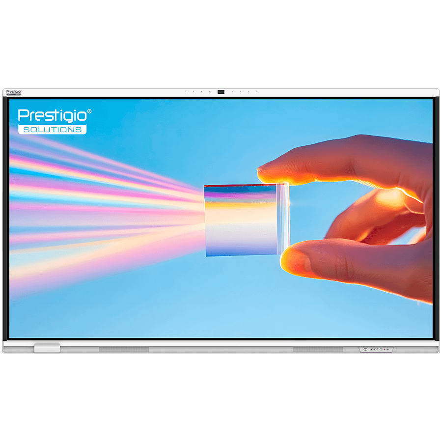 PRESTIGIO SOLUTIONS Multiboard 86'' Prism, Android 14, Google EDLA, AI Camera, 8/128GB, 50TP