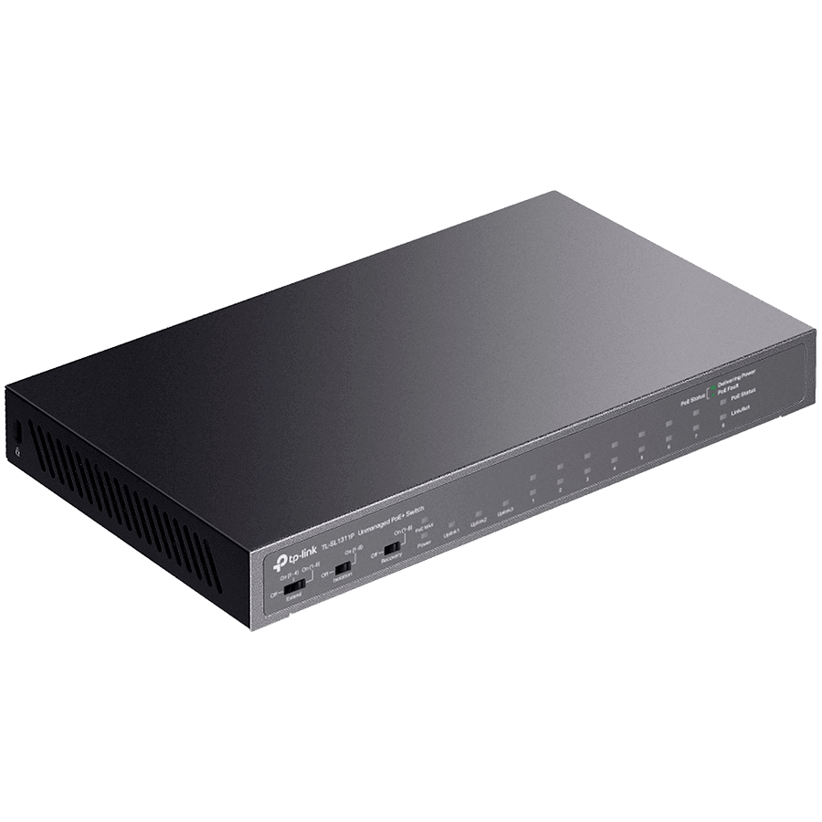 8-Port 10/100Mbps + 3-Port Gigabit Desktop Switch with 8-Port PoE+