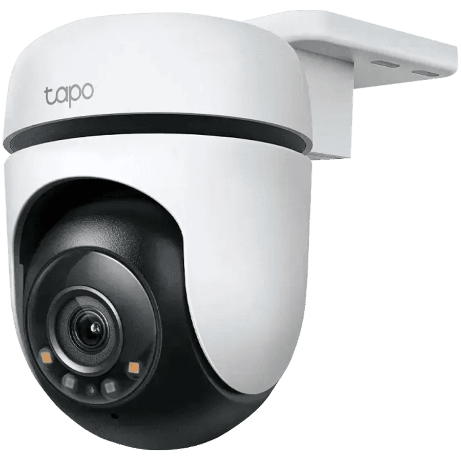 Outdoor Pan/Tilt Security Wi-Fi CameraSPEC: 2K (2304x1296), 2.4 GHz, Horizontal 360ºFEATURE: Pan/Tilt, Color Night Vision, Smart Detection and Notifications (motion, people), Sound and Light Alarm, Remote Control, Two-Way Audio, Voice Control (Work