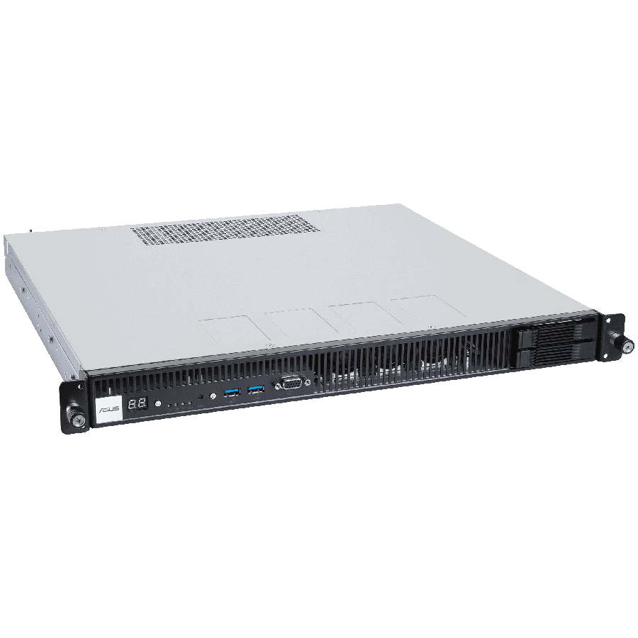 ASUS Workstation barebone ExpertCenter Pro ER100A B6 Rack 1U AMD EPYC 4004/4005, Ryzen 9000/7000, AMD B650 chipset, AM5, 4x ECC/nonECC UDIMM, 1x M.2, 2x SATA hot swap, 2x U.2/SATA fixed, 1x RTX GPU 1-slot low profile, 2x 2.5Gbps LAN, 500W platinum