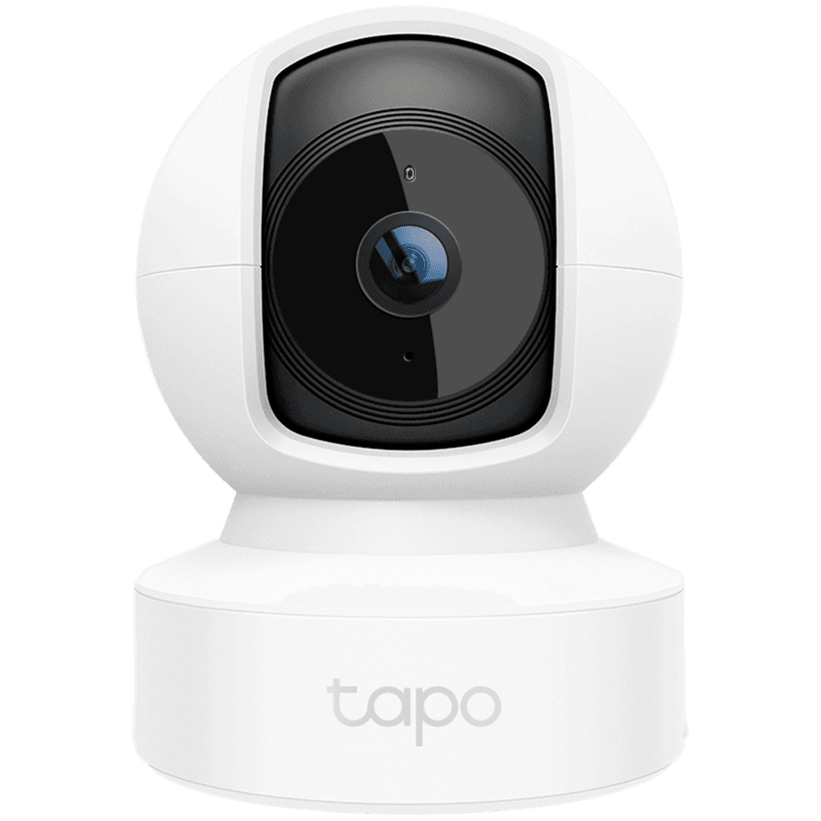 TP-LINK Tapo C212 Home Security Wi-Fi Camera, 2K 3MP, 2.4 GHz, WPA/WPA2-PSK, 128-bit AES encrypt. with SSL/TLS security,  PAN/Tilt View: 360° horizon., 113° vertic., Built-in microph. and speaker, microSD and Cloud Storage 512 GB, Eth./Wi-Fi Conn.