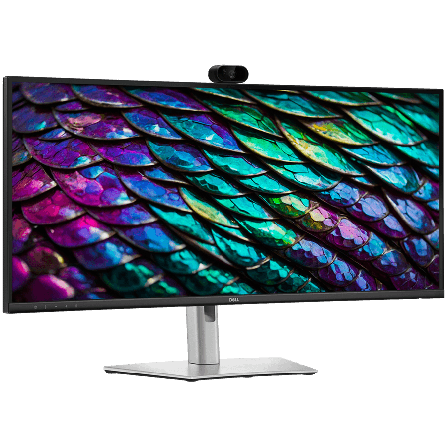 Monitor Dell 34 P3426WEB Curved Conferencing, 3440x1440, WQHD,100Hz, IPS Antiglare, 21:9, 1500:1, 350 cd/m2, 8ms/5ms, 178/178, DP, HDMI, 2xUSB-C (DP/PD), USB-B, 2xUSB A, RJ-45, Speakers, Cam, Mic, Tilt, Swivel, Slant, Height Adjust, 3Y