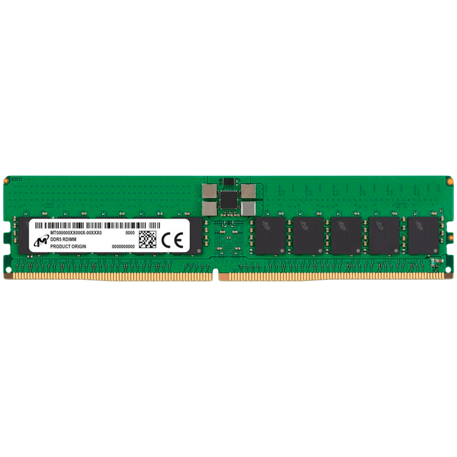 MICRON DDR5 RDIMM 32GB 2Rx8 6400 CL52 (16Gbit) (Single Pack)