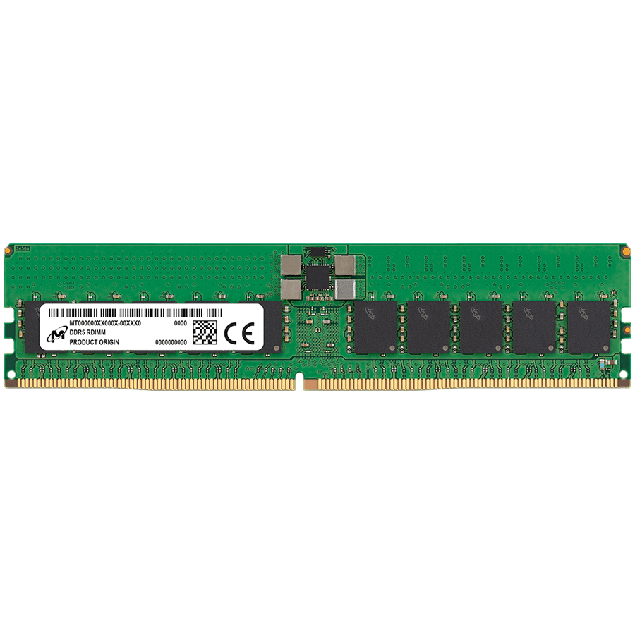 Micron DDR5 RDIMM 32GB 1Rx4 5600MHz CL46 (16Gbit) (Single Pack)