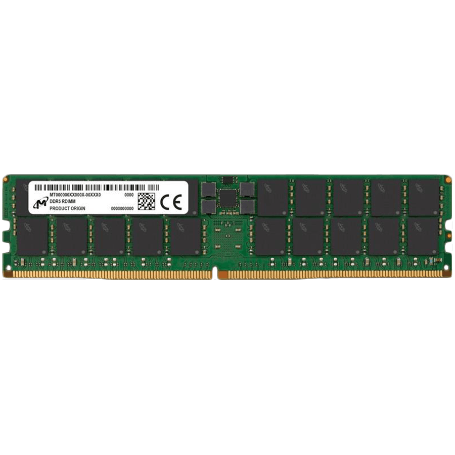MICRON DDR5 RDIMM 96GB 2Rx4 6400 CL52 (Y5CB) Tray