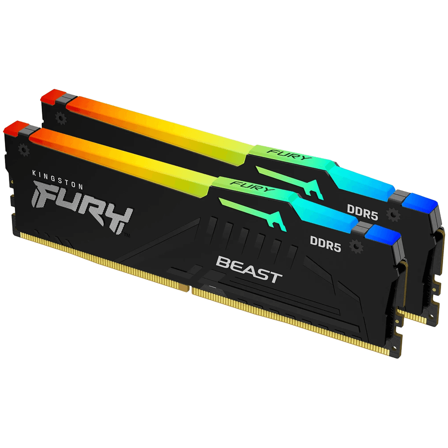 Kingston 32GB 6800MT/s DDR5 CL34 DIMM (Kit of 2) FURY Beast RGB EXPO