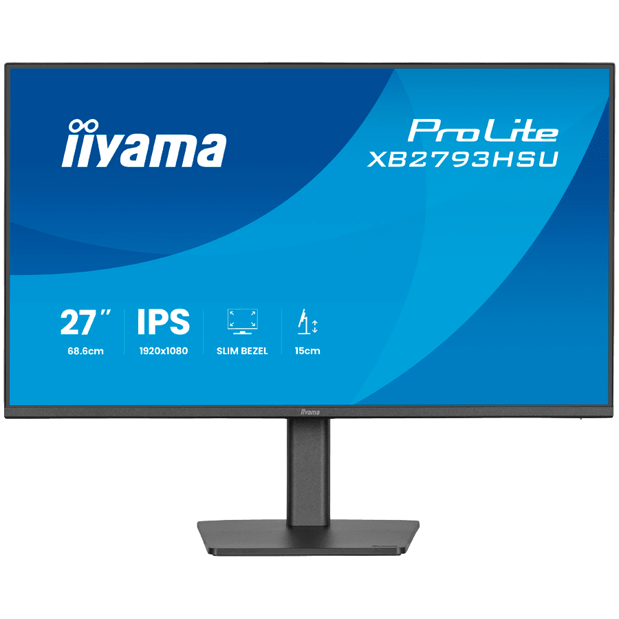 IIYAMA Monitor LED XB2793HSU-B1 27" IPS 1920x1080 120Hz, 16:9. 350cd, 1500:1, 1ms, HDMI, DP, USB HUB, Full Ergo, Pro
