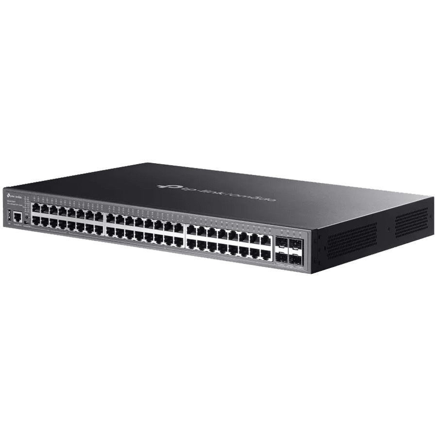 Omada 48 Port Gigabit Stackable Lite L3 Managed PoE Switch with 4 10G Slots