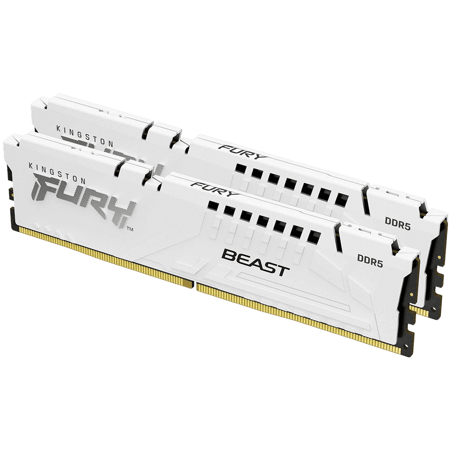 Kingston DRAM 32GB 5600MT/s DDR5 CL40 DIMM (Kit of 2) FURY Beast White XMP