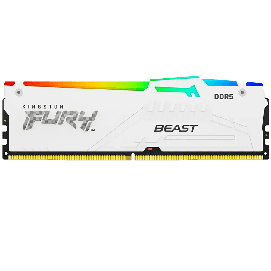 Kingston DRAM 32GB 5600MT/s DDR5 CL40 DIMM FURY Beast White RGB XMP