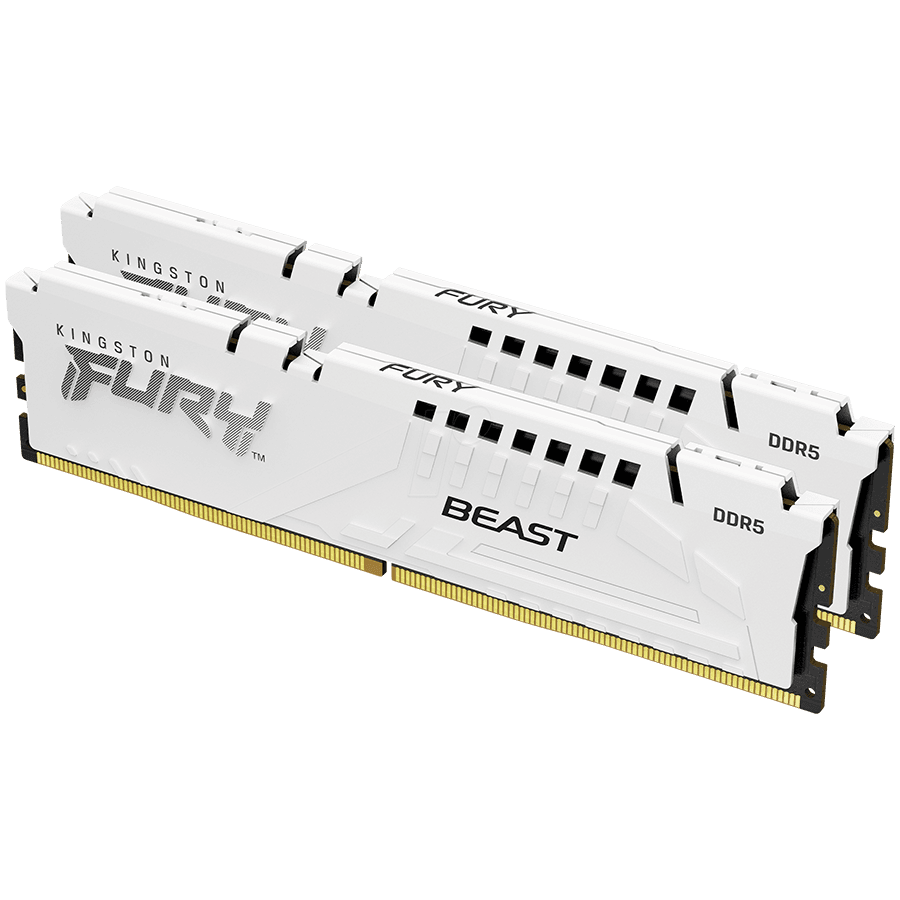 Kingston 64GB 5600MT/s DDR5 CL36 DIMM (Kit of 2) FURY Beast White EXPO
