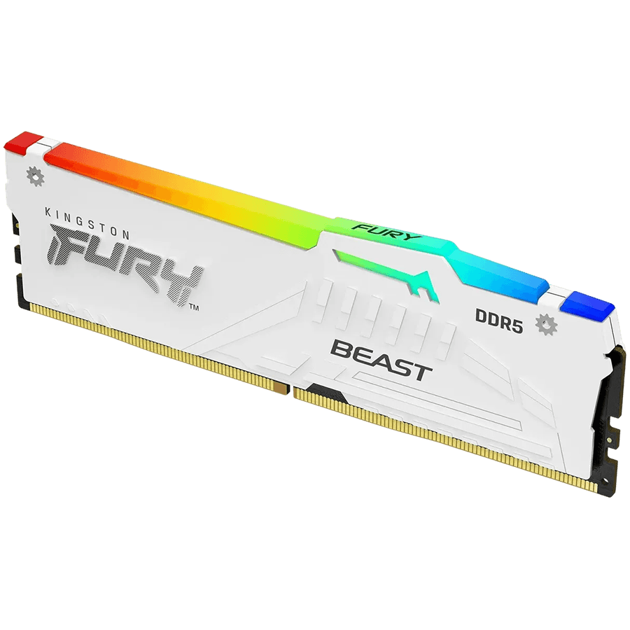Kingston 16GB 6000MT/s DDR5 CL30 DIMM FURY Beast White RGB EXPO